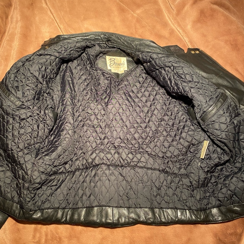 Berman’s Leather Biker Jacket - Picture 5 of 6